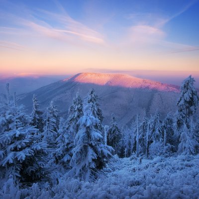 Hora Smrk v zimě