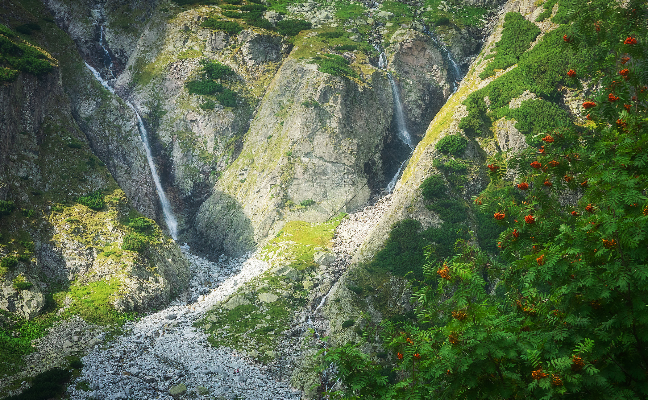 Waterfalls Above Green Tarn