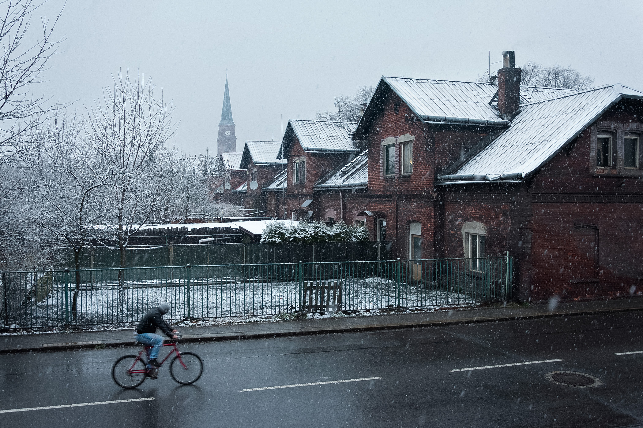 Cyklista ve Vítkovicích