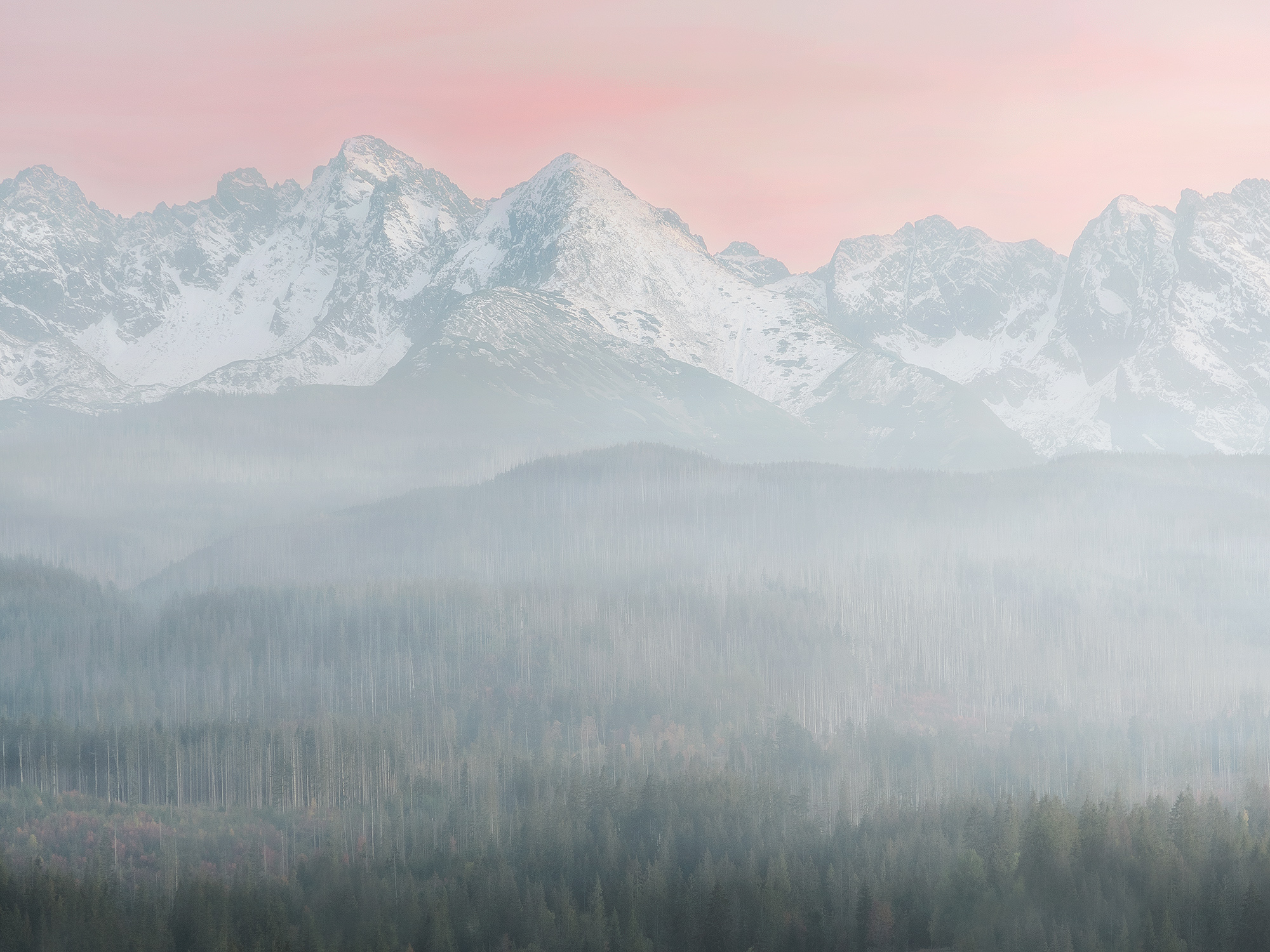 Evening at High Tatras