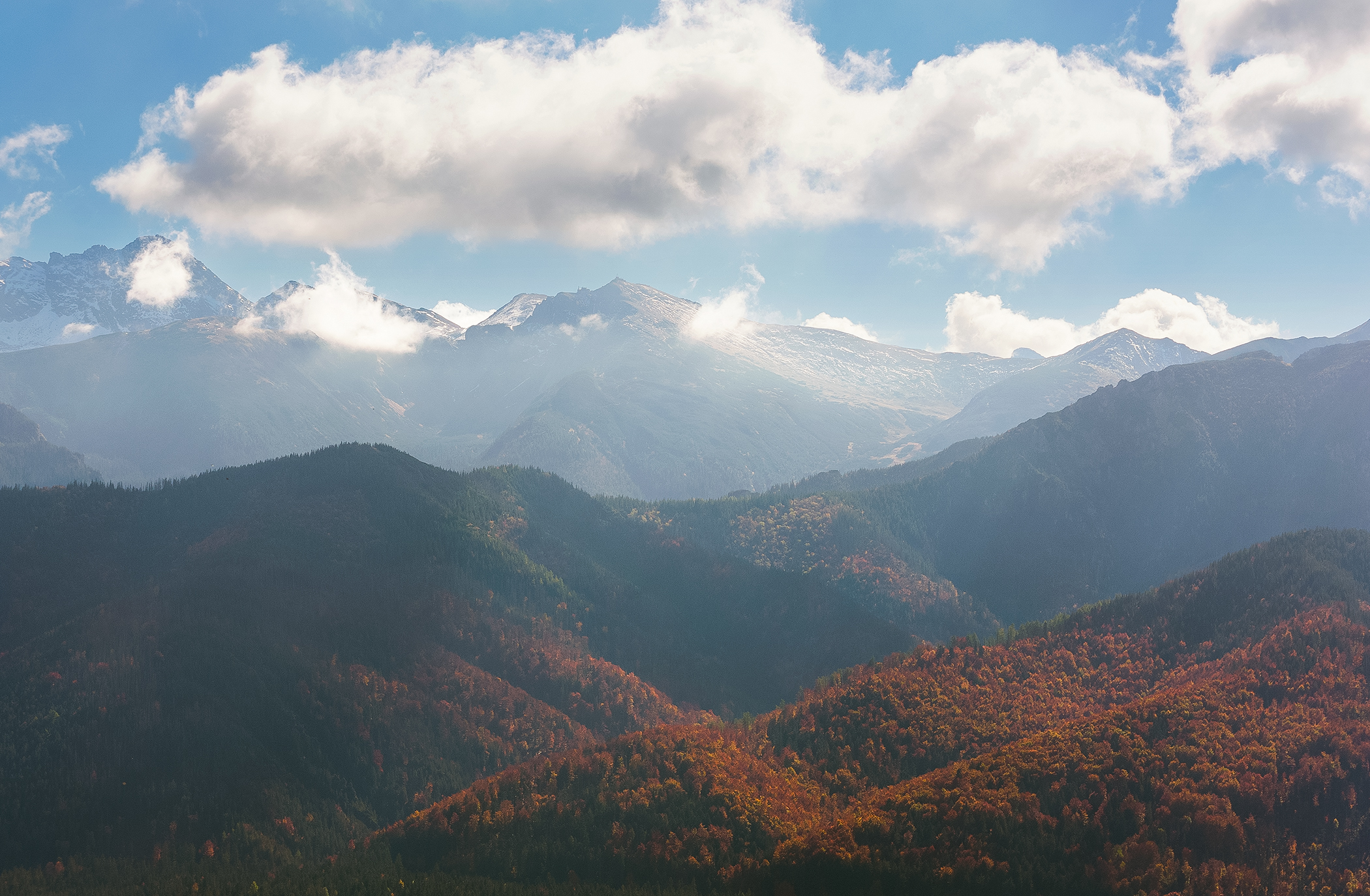 Portrait of Autumn Mountains