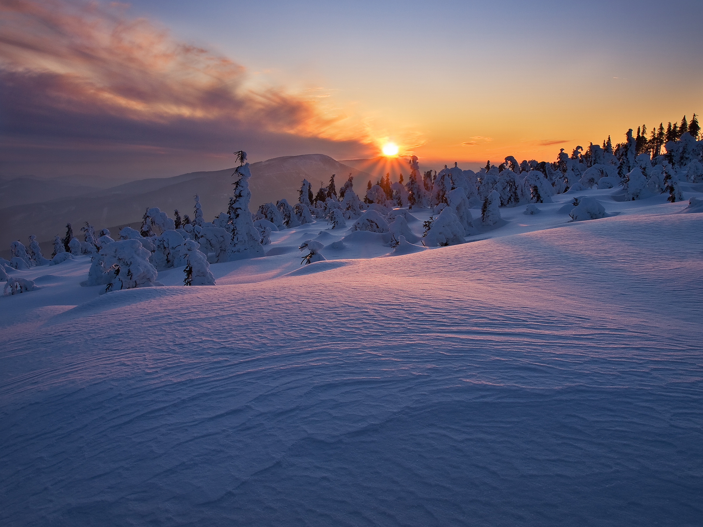 Winter in Beskydy Mountains