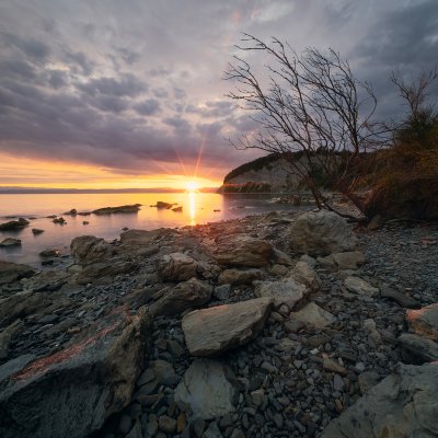 Sunrise over Mediterranean Sea