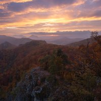 Sunset over Western Slovakia