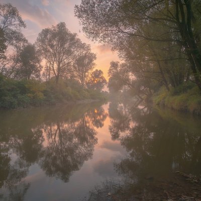 Indian Summer at River