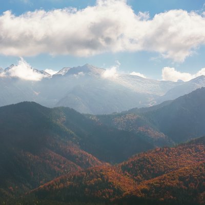 Portrait of Autumn Mountains