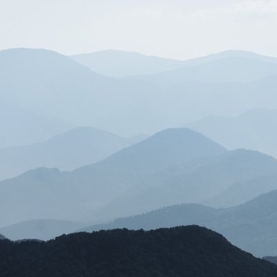 Layers of Slovakian hills