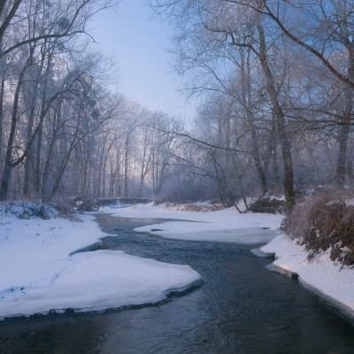 River Odra at Bernartice Village